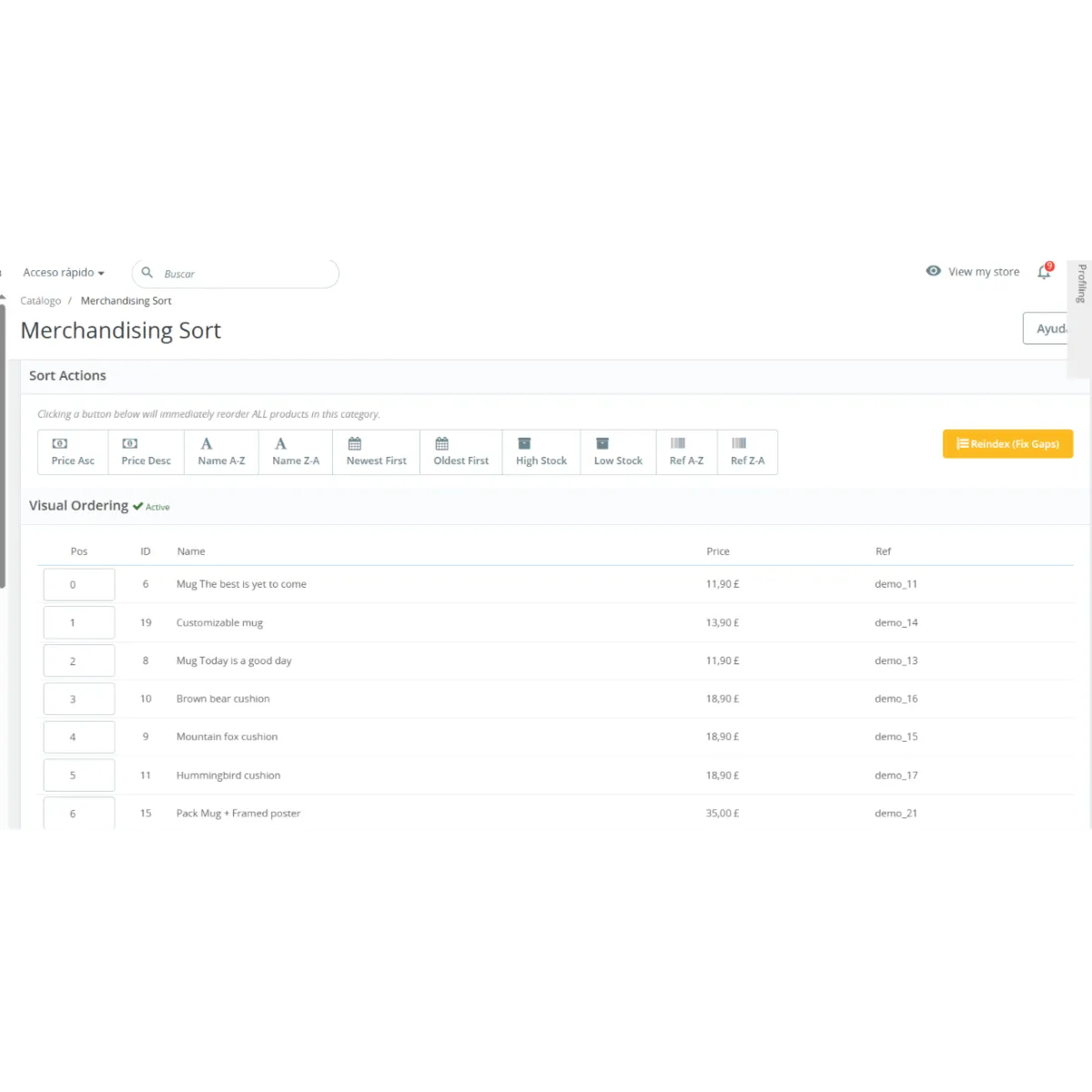 Category Product Sort & Manager - Position Control