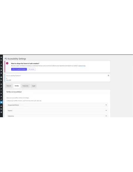 Profile options