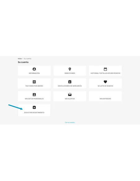 button on the user panel