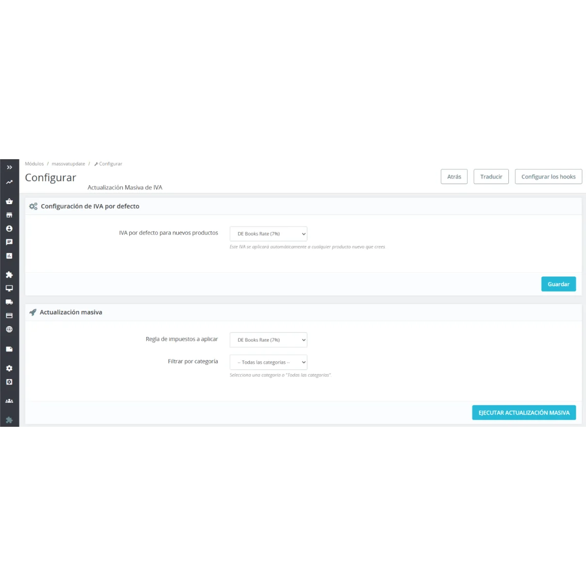 administración modulo
