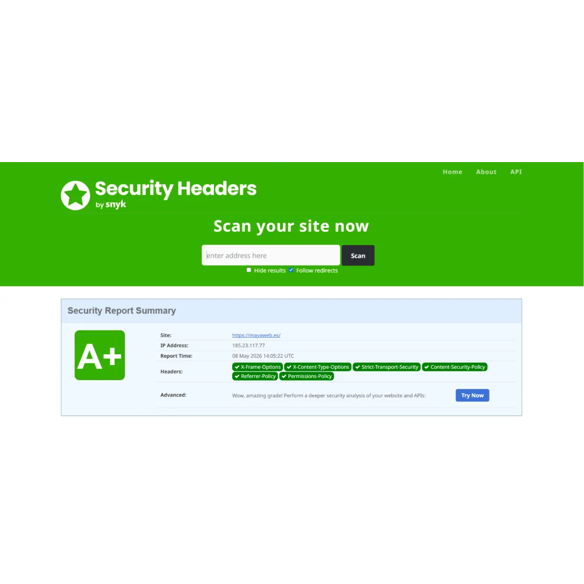 Módulo PrestaShop Custom Security Headers | MayaWeb