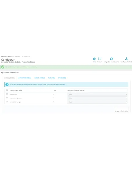 Database Cleaner and Optimizer for PrestaShop