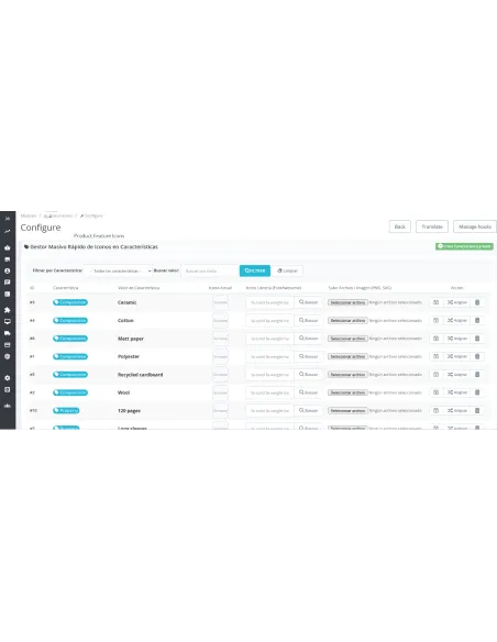 PrestaShop Product Feature Icons Module - Visual Features Pro