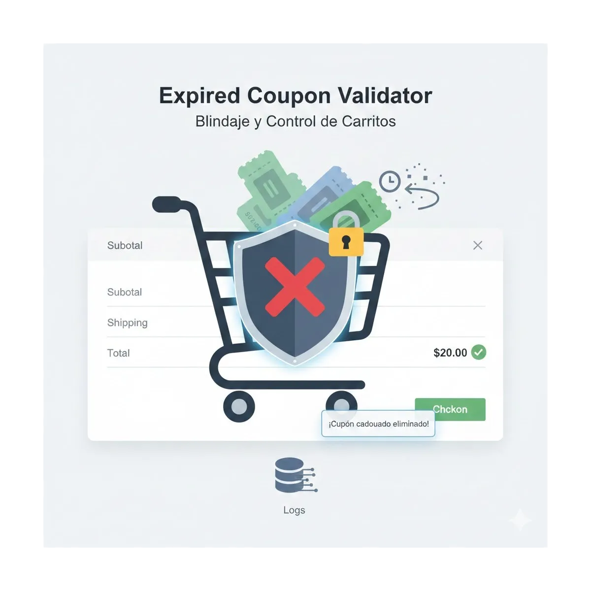 Expired Coupon Validator - Protect and Clean your PrestaShop Cart