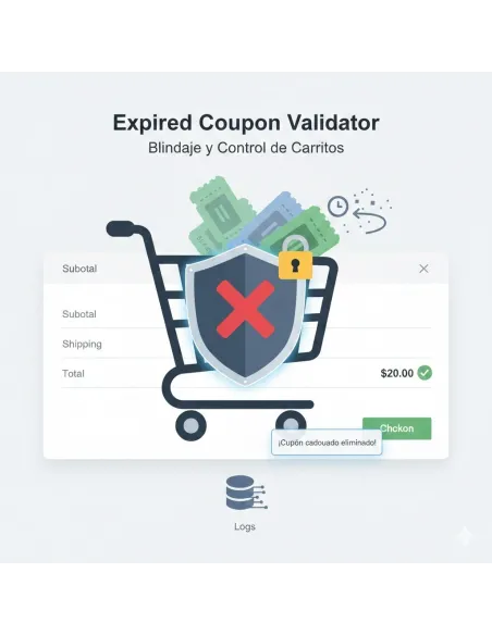 Expired Coupon Validator - Protege y Limpia tu Carrito PrestaShop
