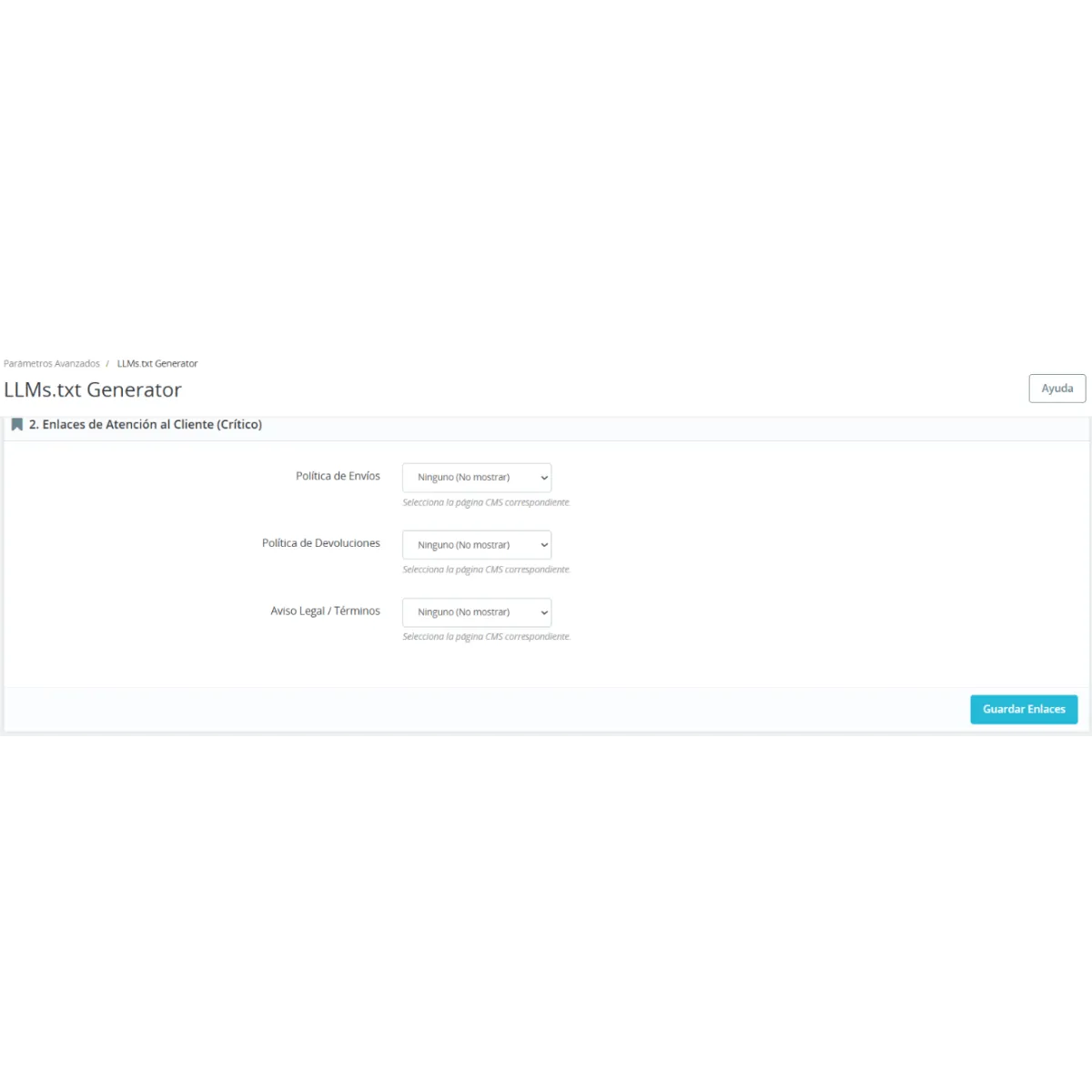 MW LLMs.txt Generator - SEO para IA en PrestaShop