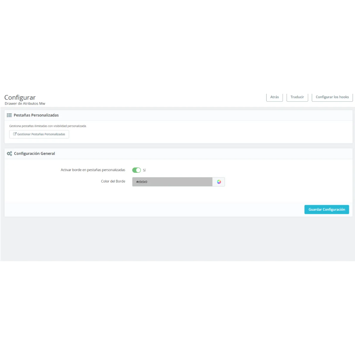 administración modulo