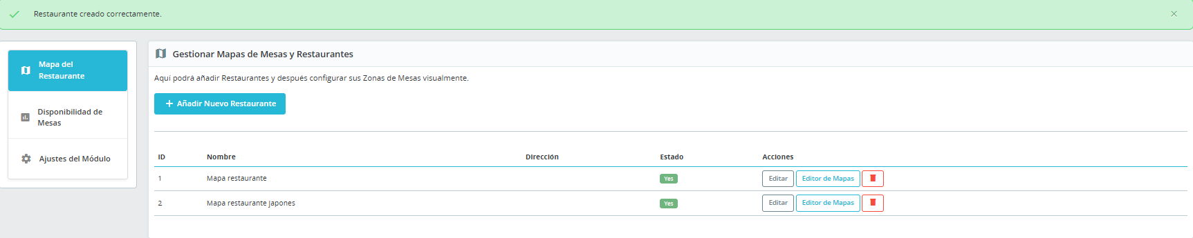 Accessing map visual editor